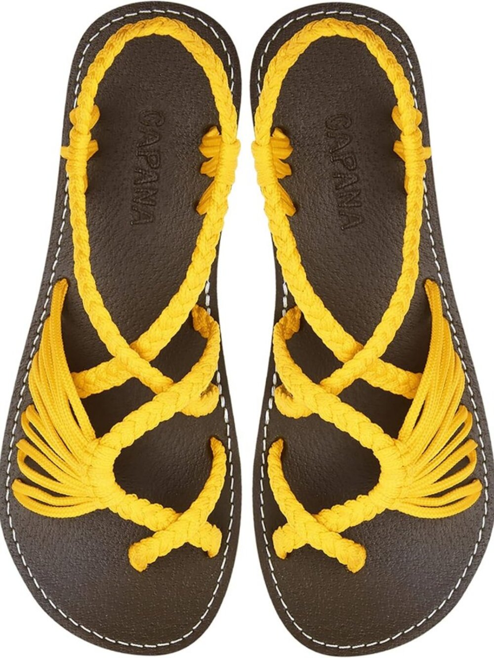 Strappy Braided Flat Sandals for Women - Comfy Boho Beach & Summer Shoes